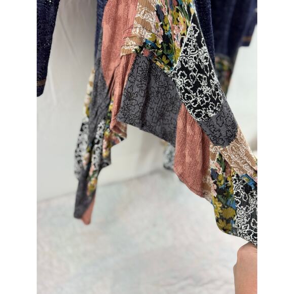 Oddy 1XL women’s blue Boho style top - Picture 10 of 11